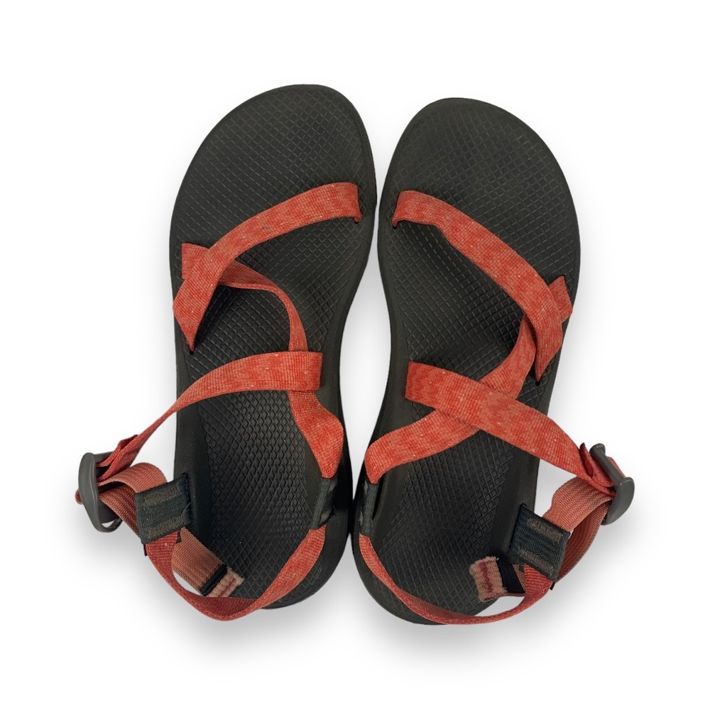 Chaco Orange Chevron Patterned Z Cloud Sport Sand… - image 5